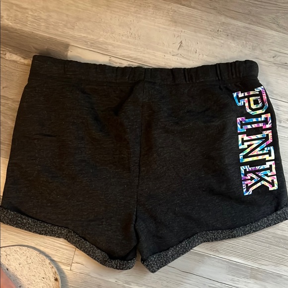 Victorias Secret Pink Grey Hoodie and Shorts Set - Picture 3 of 6